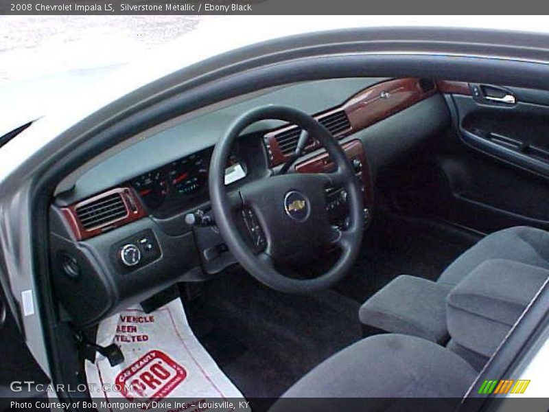 Silverstone Metallic / Ebony Black 2008 Chevrolet Impala LS