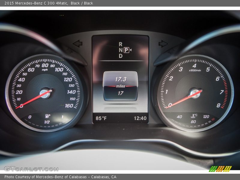 Black / Black 2015 Mercedes-Benz C 300 4Matic