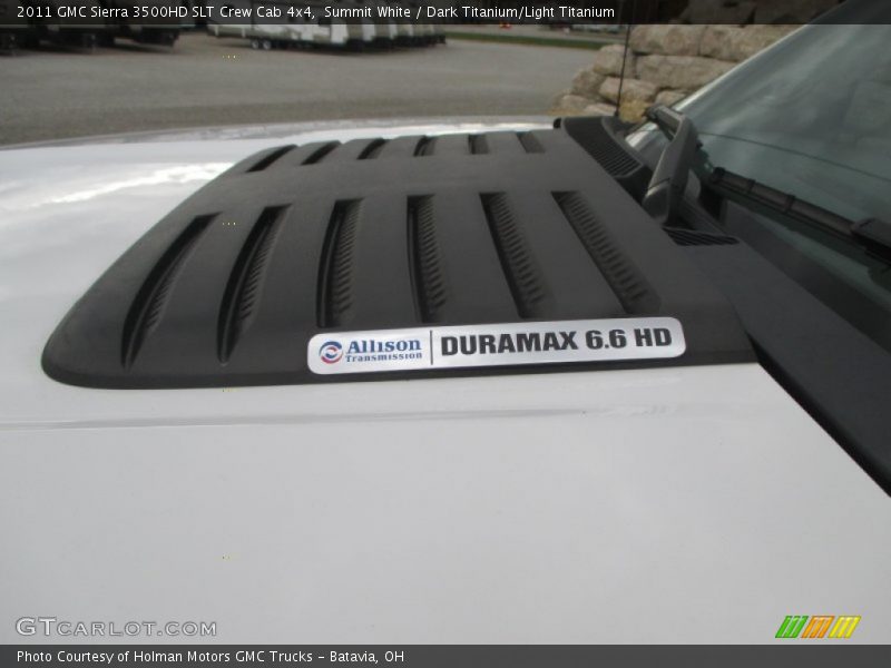 Summit White / Dark Titanium/Light Titanium 2011 GMC Sierra 3500HD SLT Crew Cab 4x4