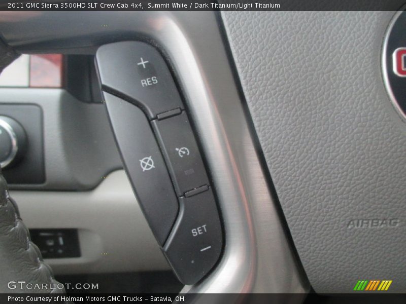 Summit White / Dark Titanium/Light Titanium 2011 GMC Sierra 3500HD SLT Crew Cab 4x4
