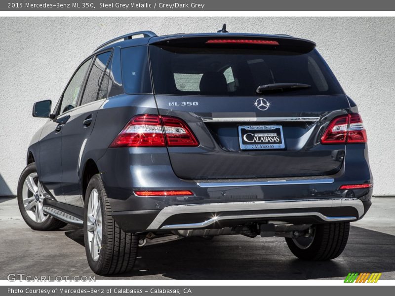 Steel Grey Metallic / Grey/Dark Grey 2015 Mercedes-Benz ML 350