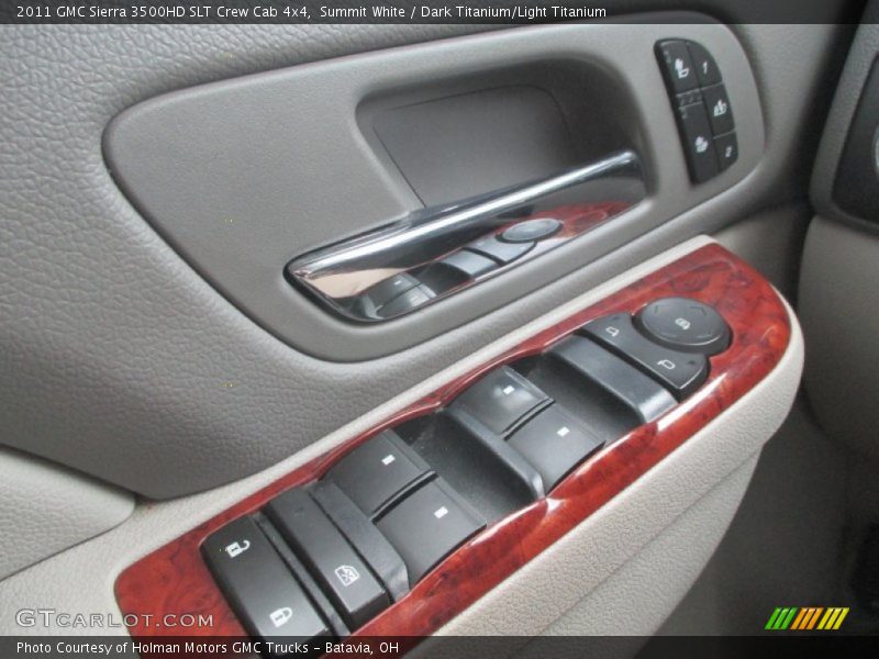 Summit White / Dark Titanium/Light Titanium 2011 GMC Sierra 3500HD SLT Crew Cab 4x4