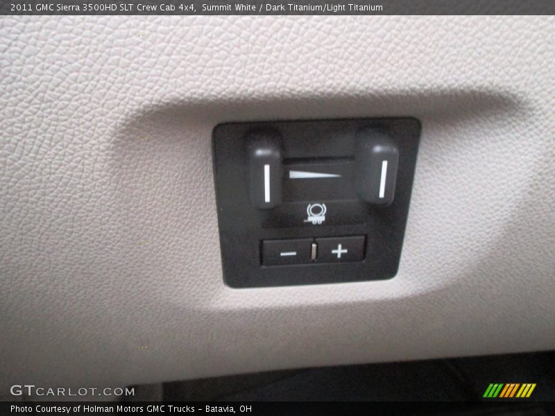 Summit White / Dark Titanium/Light Titanium 2011 GMC Sierra 3500HD SLT Crew Cab 4x4