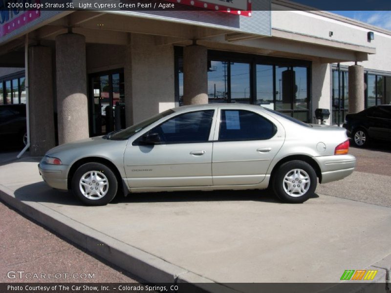 Light Cypress Green Pearl / Agate 2000 Dodge Stratus SE