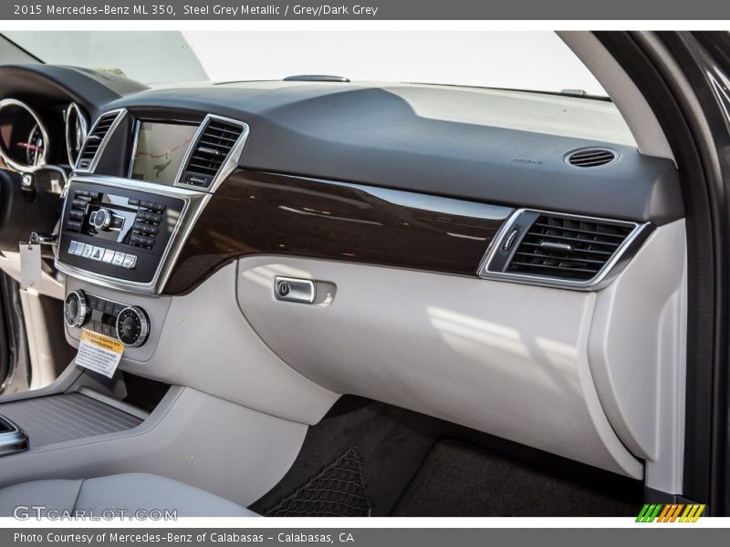 Steel Grey Metallic / Grey/Dark Grey 2015 Mercedes-Benz ML 350