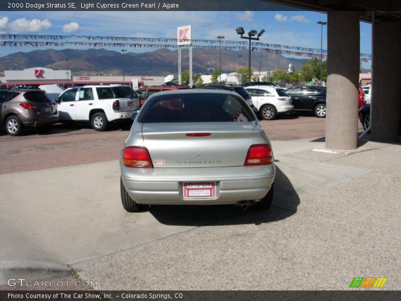 Light Cypress Green Pearl / Agate 2000 Dodge Stratus SE