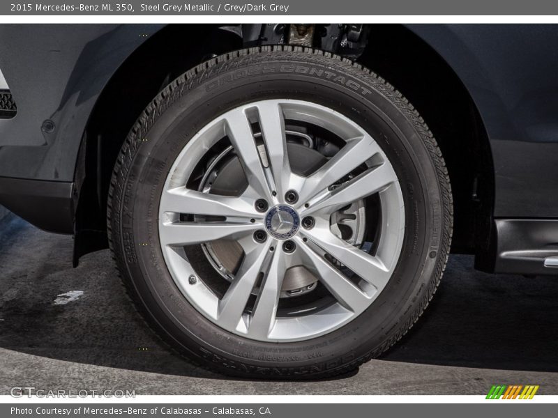 Steel Grey Metallic / Grey/Dark Grey 2015 Mercedes-Benz ML 350