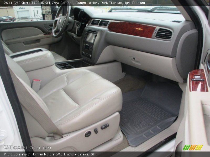 Summit White / Dark Titanium/Light Titanium 2011 GMC Sierra 3500HD SLT Crew Cab 4x4