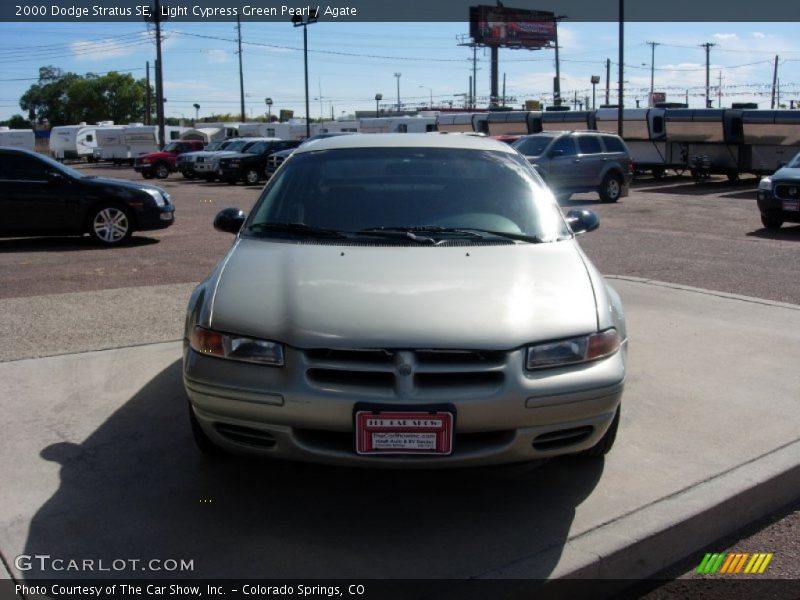 Light Cypress Green Pearl / Agate 2000 Dodge Stratus SE