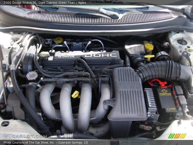 Light Cypress Green Pearl / Agate 2000 Dodge Stratus SE