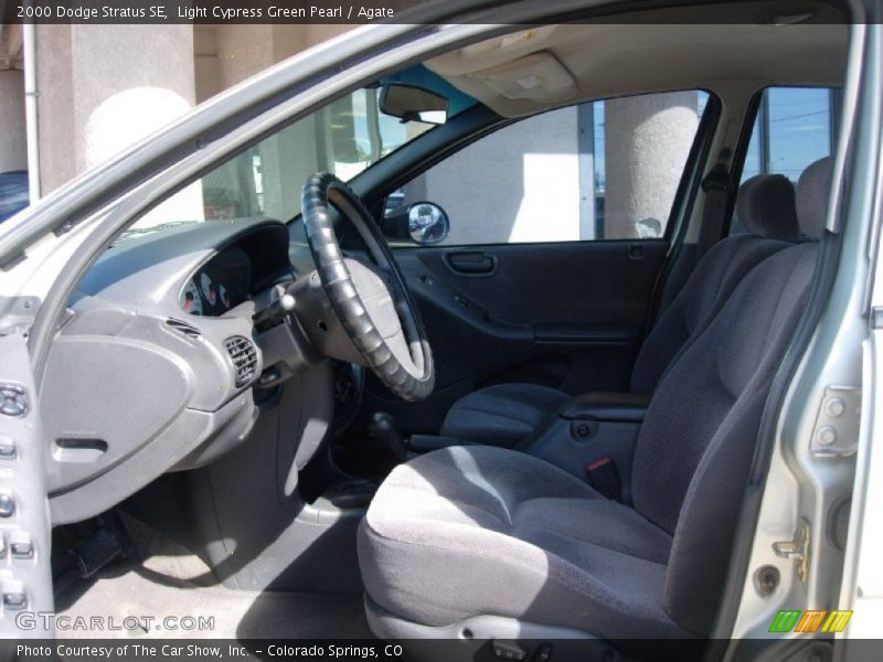 Light Cypress Green Pearl / Agate 2000 Dodge Stratus SE