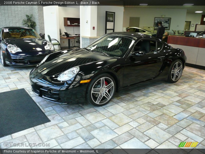 2008 Porsche Cayman S Porsche Design Edition 1, Black / Black, Front Left - 2008 Porsche Cayman S Porsche Design Edition 1