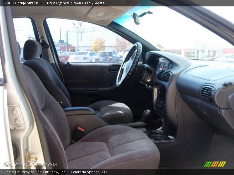 Light Cypress Green Pearl / Agate 2000 Dodge Stratus SE