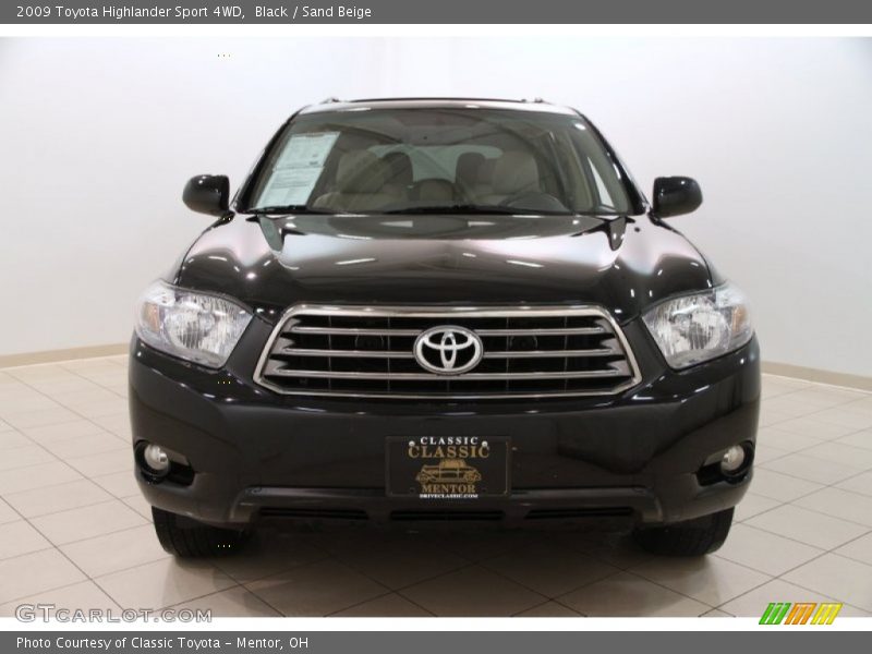 Black / Sand Beige 2009 Toyota Highlander Sport 4WD