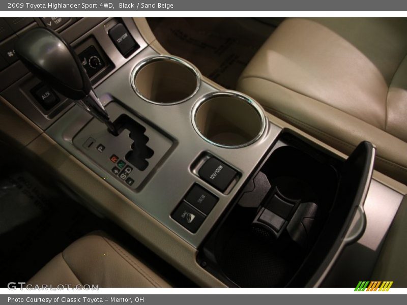 Black / Sand Beige 2009 Toyota Highlander Sport 4WD