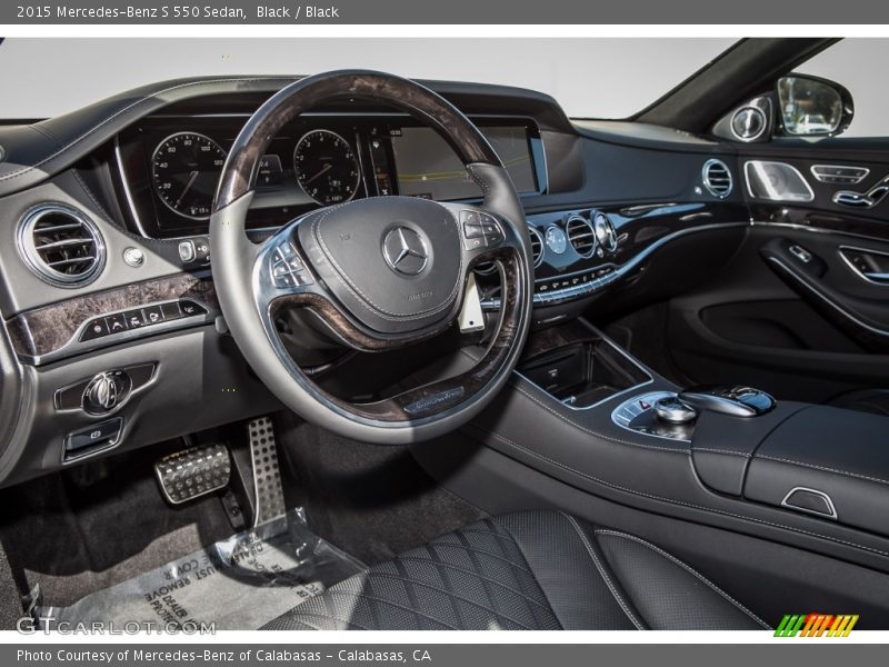 Black / Black 2015 Mercedes-Benz S 550 Sedan