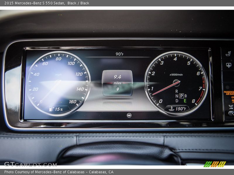 Black / Black 2015 Mercedes-Benz S 550 Sedan