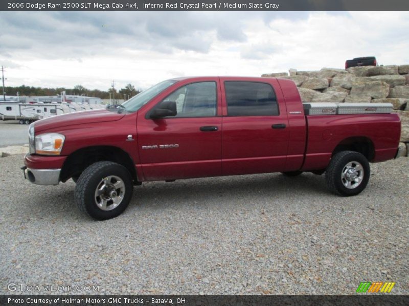 Inferno Red Crystal Pearl / Medium Slate Gray 2006 Dodge Ram 2500 SLT Mega Cab 4x4