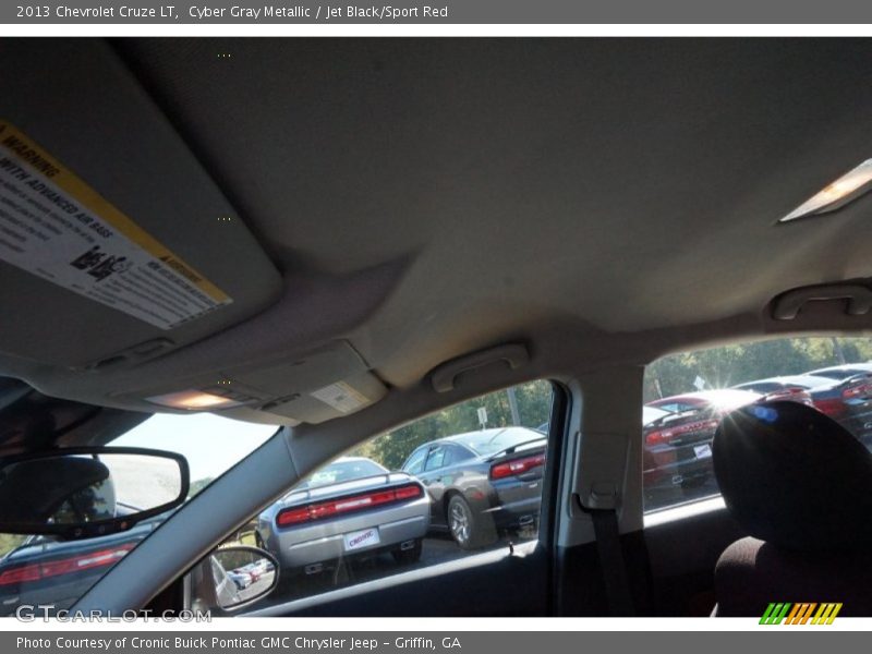 Cyber Gray Metallic / Jet Black/Sport Red 2013 Chevrolet Cruze LT