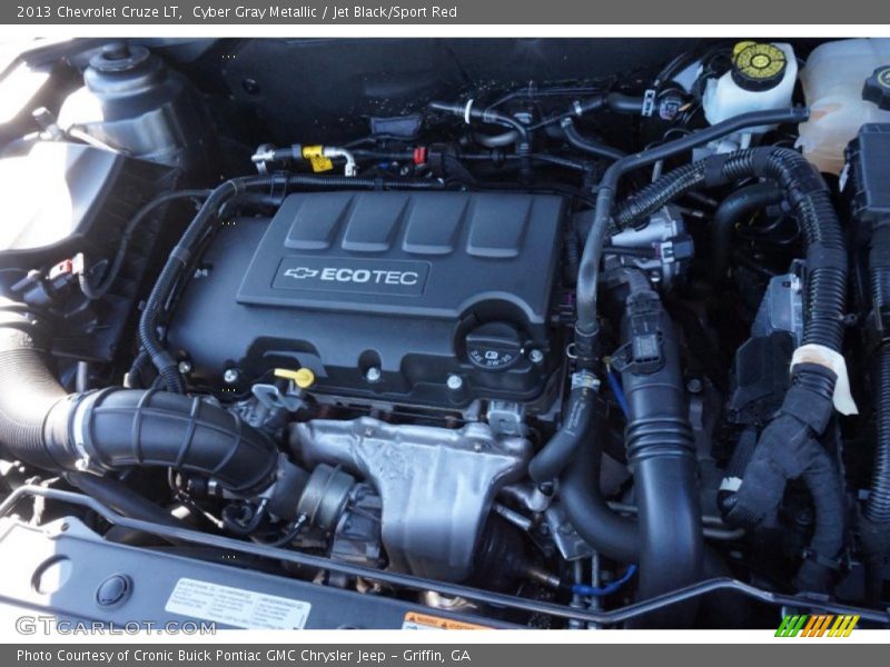 Cyber Gray Metallic / Jet Black/Sport Red 2013 Chevrolet Cruze LT