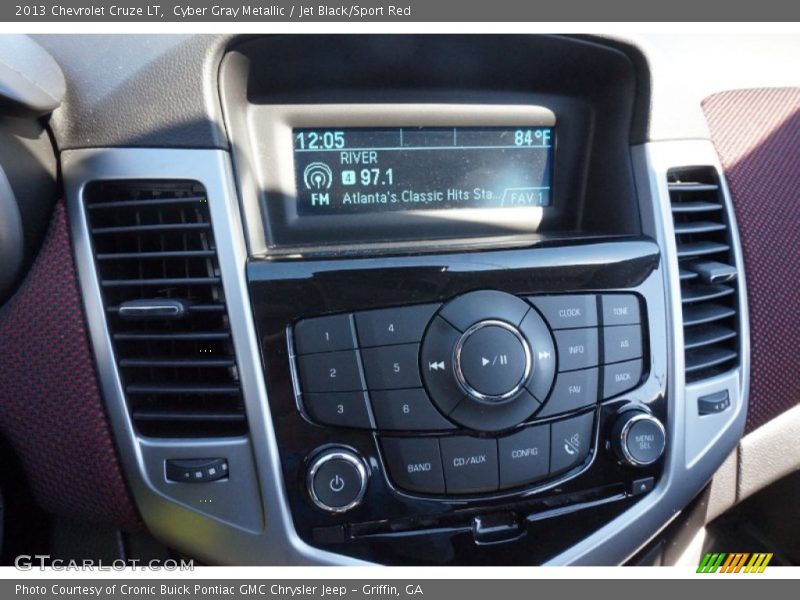 Cyber Gray Metallic / Jet Black/Sport Red 2013 Chevrolet Cruze LT