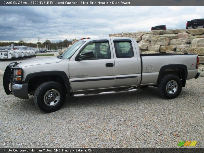 Silver Birch Metallic / Dark Pewter 2006 GMC Sierra 2500HD SLE Extended Cab 4x4