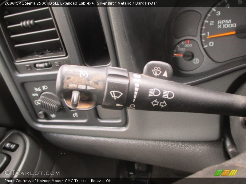 Silver Birch Metallic / Dark Pewter 2006 GMC Sierra 2500HD SLE Extended Cab 4x4