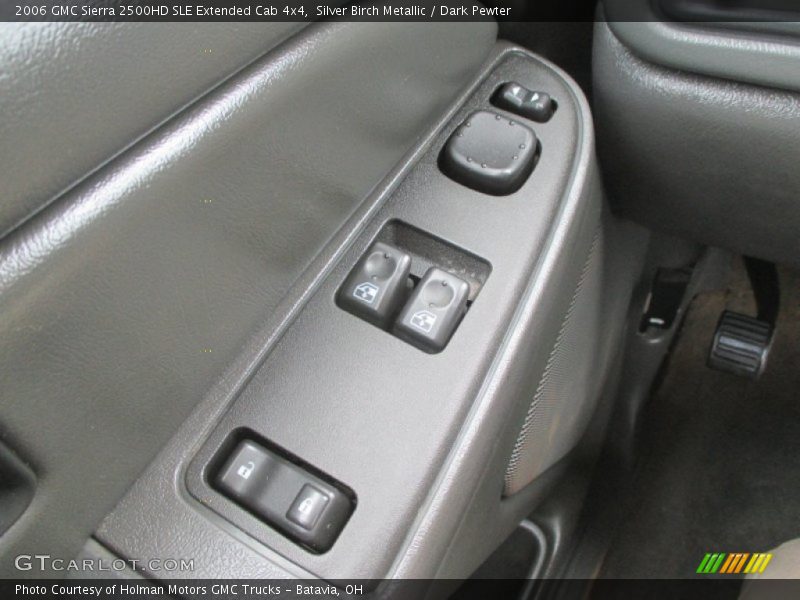Silver Birch Metallic / Dark Pewter 2006 GMC Sierra 2500HD SLE Extended Cab 4x4