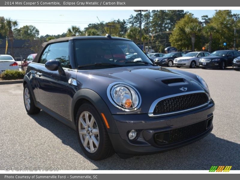 Eclipse Gray Metallic / Carbon Black 2014 Mini Cooper S Convertible