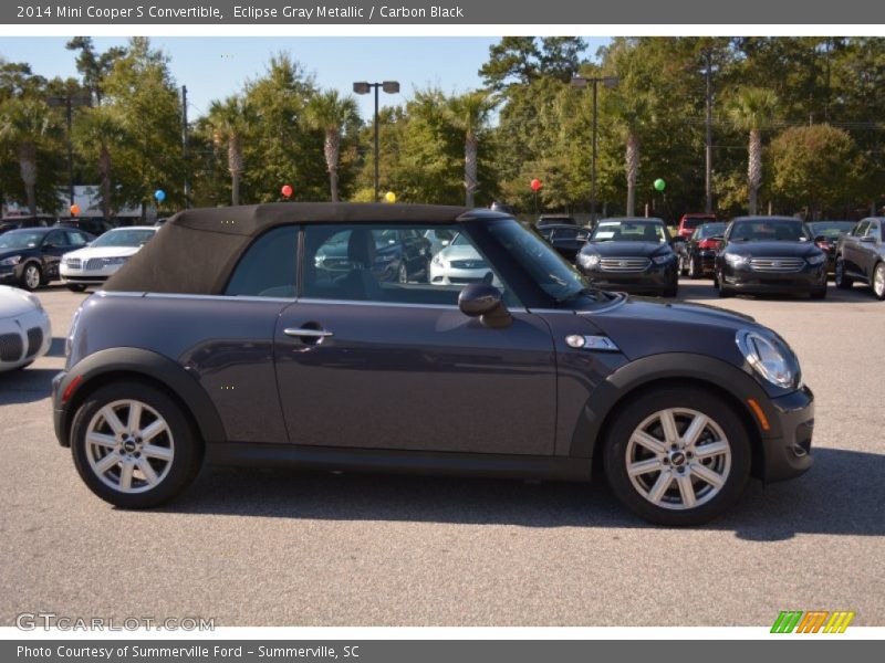 Eclipse Gray Metallic / Carbon Black 2014 Mini Cooper S Convertible