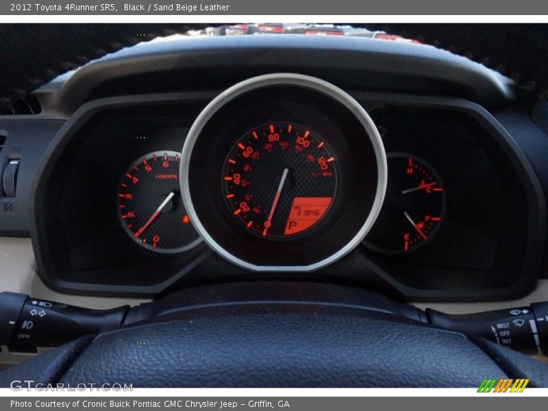 Black / Sand Beige Leather 2012 Toyota 4Runner SR5