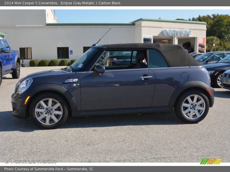 Eclipse Gray Metallic / Carbon Black 2014 Mini Cooper S Convertible