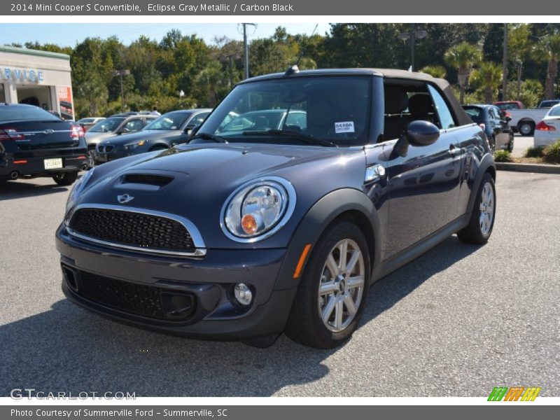 Eclipse Gray Metallic / Carbon Black 2014 Mini Cooper S Convertible