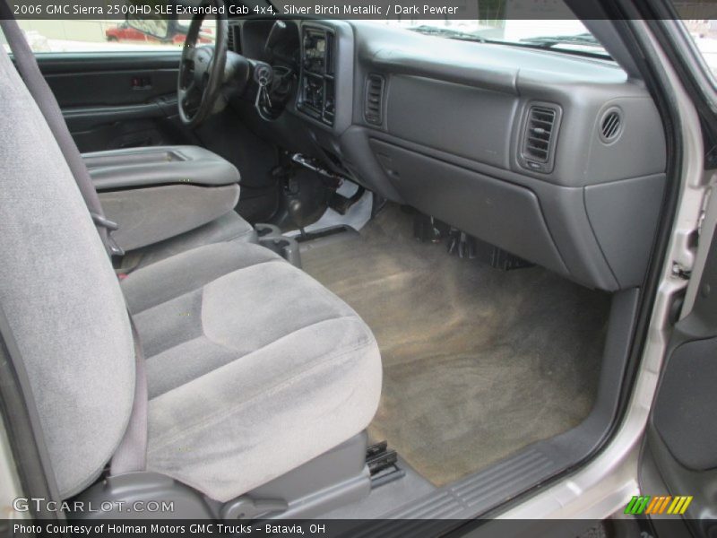 Silver Birch Metallic / Dark Pewter 2006 GMC Sierra 2500HD SLE Extended Cab 4x4