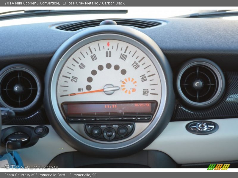 Eclipse Gray Metallic / Carbon Black 2014 Mini Cooper S Convertible