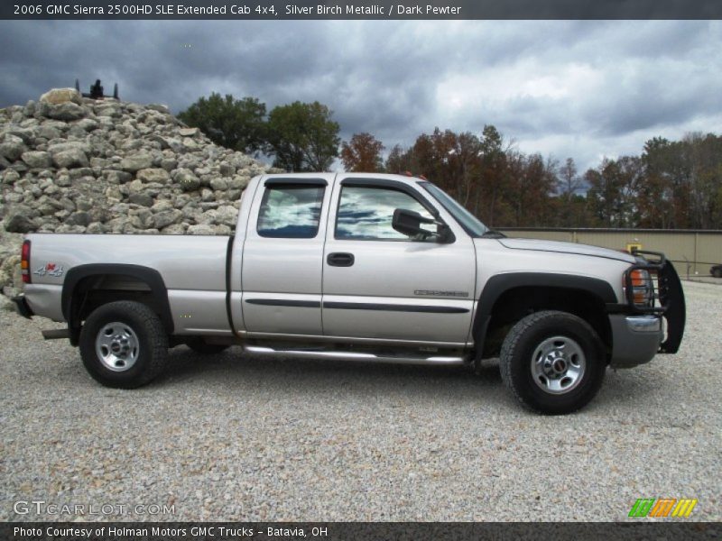 Silver Birch Metallic / Dark Pewter 2006 GMC Sierra 2500HD SLE Extended Cab 4x4