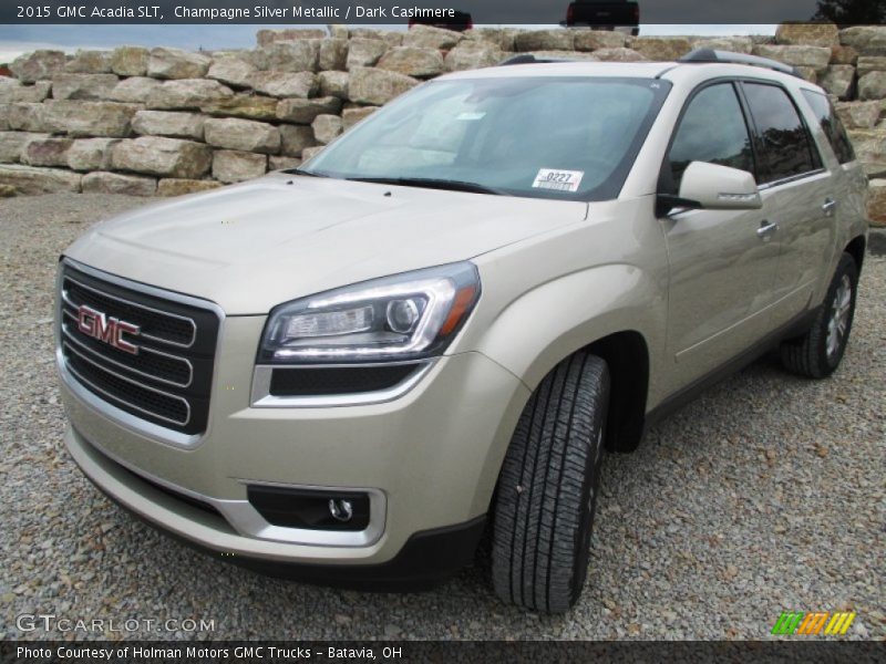 Champagne Silver Metallic / Dark Cashmere 2015 GMC Acadia SLT