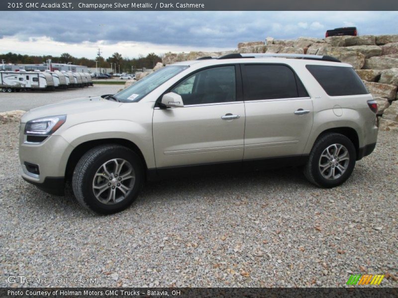 Champagne Silver Metallic / Dark Cashmere 2015 GMC Acadia SLT