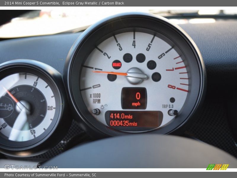 Eclipse Gray Metallic / Carbon Black 2014 Mini Cooper S Convertible