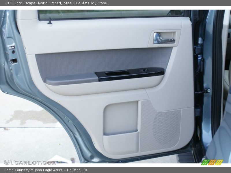 Steel Blue Metallic / Stone 2012 Ford Escape Hybrid Limited