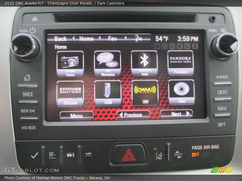 Champagne Silver Metallic / Dark Cashmere 2015 GMC Acadia SLT