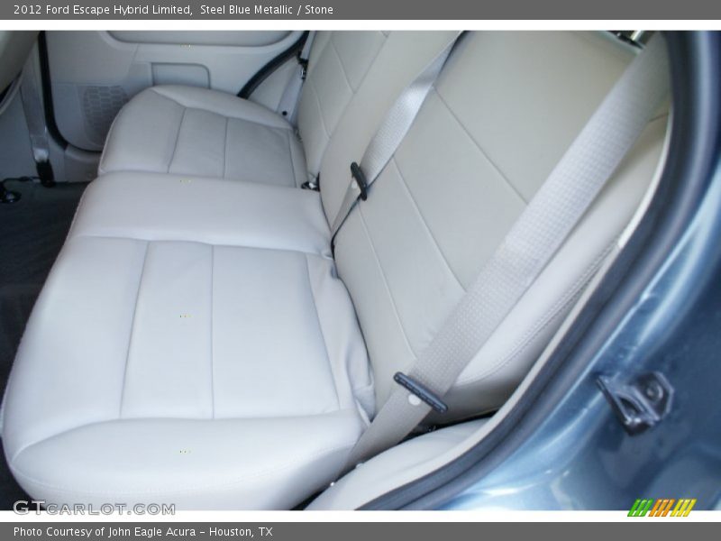 Steel Blue Metallic / Stone 2012 Ford Escape Hybrid Limited