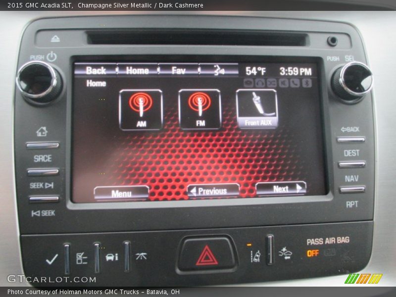 Champagne Silver Metallic / Dark Cashmere 2015 GMC Acadia SLT