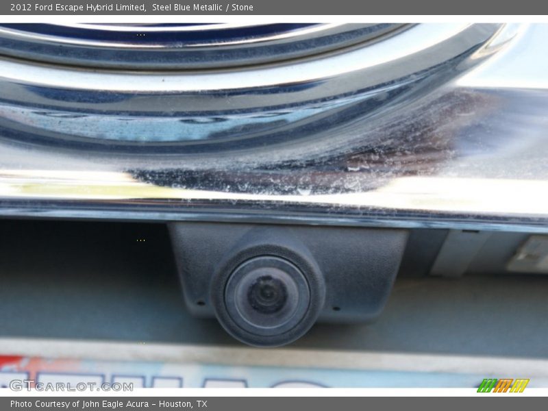 Steel Blue Metallic / Stone 2012 Ford Escape Hybrid Limited