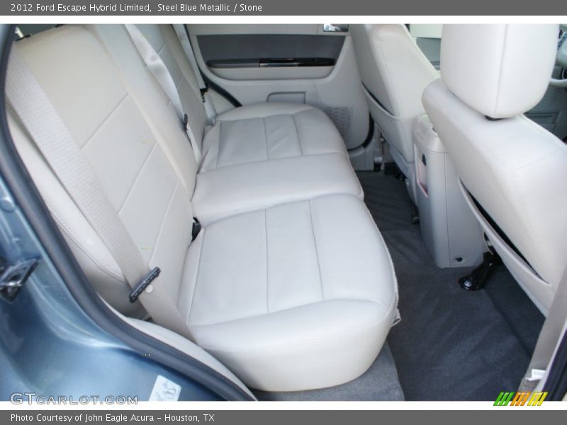 Steel Blue Metallic / Stone 2012 Ford Escape Hybrid Limited