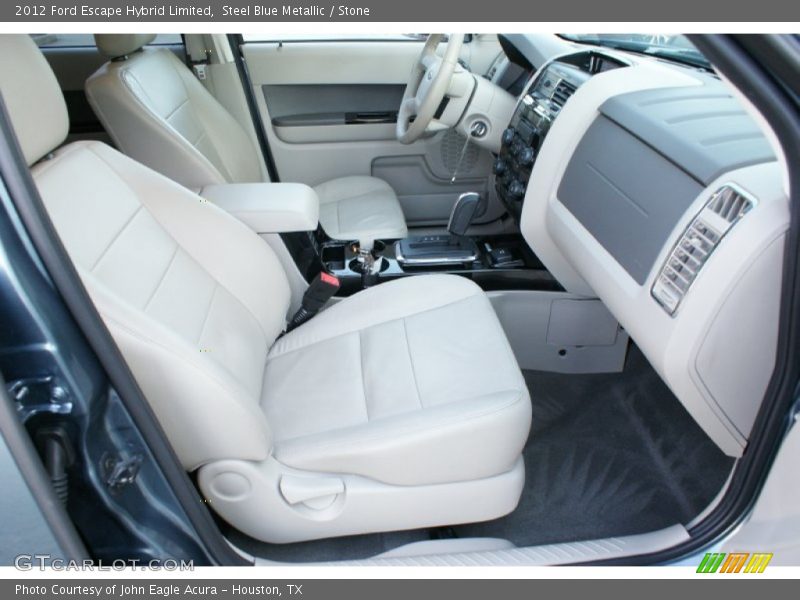 Steel Blue Metallic / Stone 2012 Ford Escape Hybrid Limited