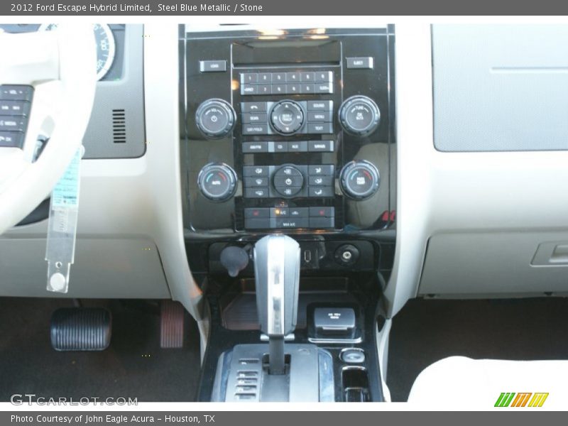 Steel Blue Metallic / Stone 2012 Ford Escape Hybrid Limited