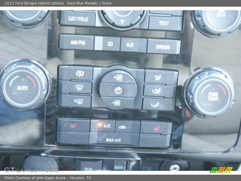 Steel Blue Metallic / Stone 2012 Ford Escape Hybrid Limited