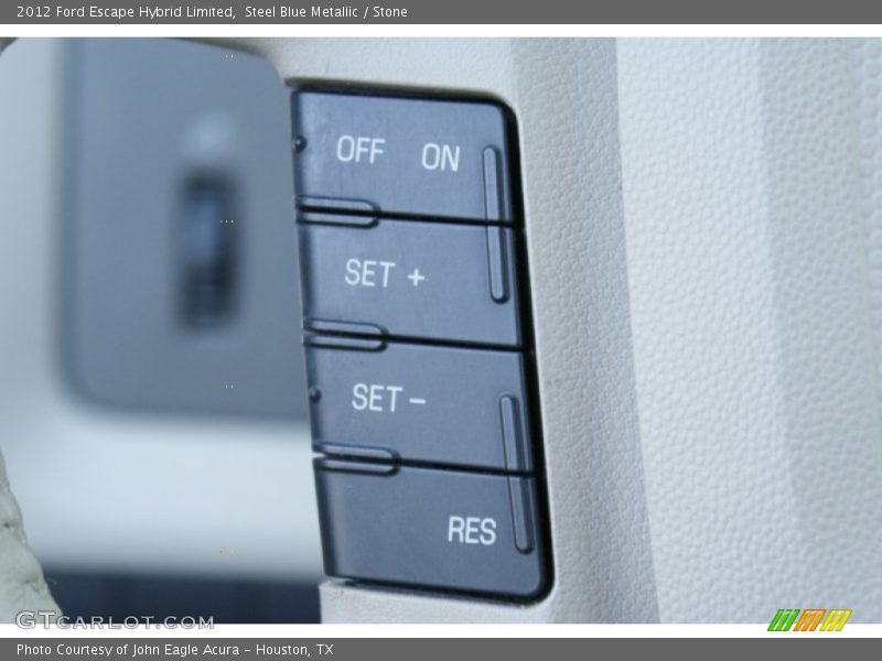 Steel Blue Metallic / Stone 2012 Ford Escape Hybrid Limited