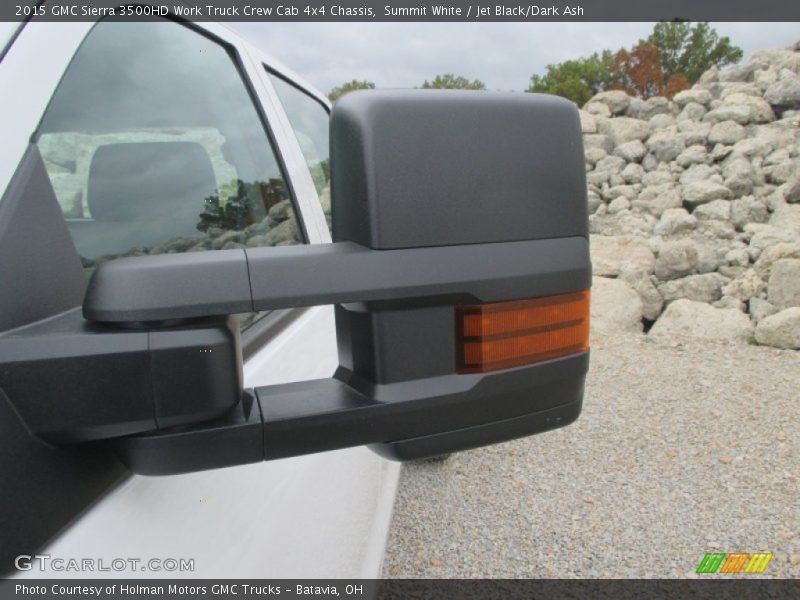 Summit White / Jet Black/Dark Ash 2015 GMC Sierra 3500HD Work Truck Crew Cab 4x4 Chassis